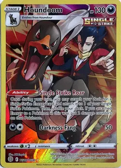 Pokemon TCG Houndoom TG10/TG30 Holofoil SWSH09: Brilliant Stars Trainer Gallery - Image 1