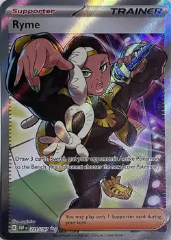 Pokemon TCG Ryme - 221/197 Holofoil SV03: Obsidian Flames Ultra Rare - Image 1