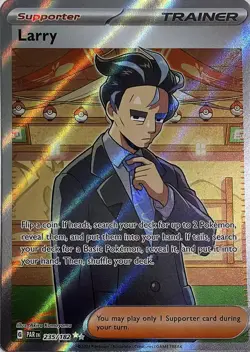 Pokemon TCG Larry - 235/182 Holofoil SV04: Paradox Rift Ultra Rare - Image 1