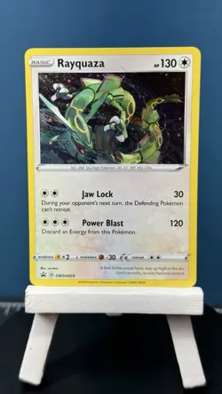 Rayquaza SWSH029 Holo Promo Sword & Shield Promo Pokemon Holo - Pack Fresh - - Image 1