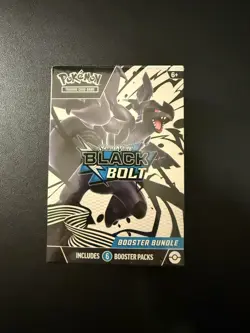 Pokemon TCG Scarlet & Violet Black Bolt Booster Bundle - 6 Packs! NEW! SEALED! - Image 1