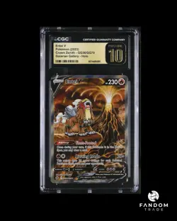 CGC 10 PRISTINE Entei V GG36/GG70 Pokemon Crown Zenith Galarian Gallery - Image 1
