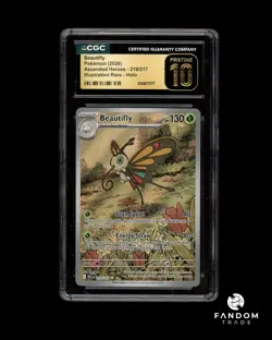 CGC 10 PRISTINE Beautifly 219/217 Pokemon Ascended Heroes Illustration Rare - Image 1