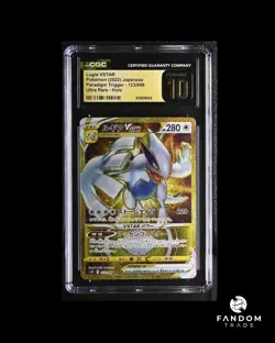 CGC 10 PRISTINE Lugia VSTAR Gold Ultra Rare 123/098 Pokemon Paradigm Trigger - Image 1