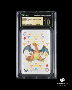 [POP 12!] CGC 10 PRISTINE Charizard Queen of Diamonds Pokemon 2013 Y Deck - Image 1