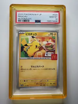 Pokemon - Pikachu McDonald’s Promo PSA 10 - Gem Mint - Japanisch (JP) - Image 1