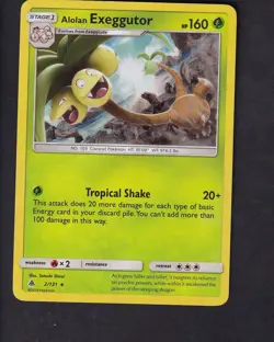 Alolan Exeggutor 2/131 Rare Forbidden Light Pokemon Lightly Played - Image 1