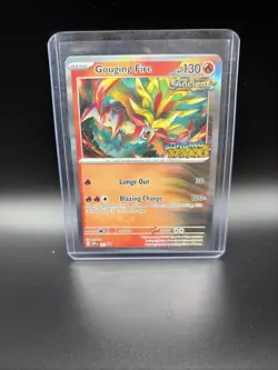 Pokemon TCG - Gouging Fire SVP 151 – Surging Sparks Pre-Release Black Star Promo - Image 1