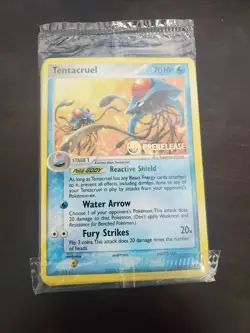 Pokemon SEALED Tentacruel Prerelease Promo Pack 45/92 EX Legend Maker - Image 1