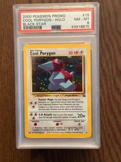 Pokemon Black Star Promo Cool Porygon #15 PSA8 MINT PSA # 53918870 - Image 1