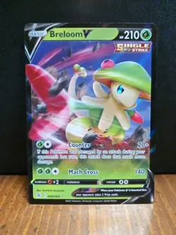Breloom v Ultra Rare Holo Pokemon Fusion Strike 006/264 - Image 1