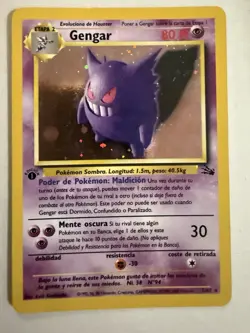 Gengar 5/62 - 1st Edition - Pokemon TCG Fossil Rare - HOLO Foil - SPANISH NM-LP - Image 1