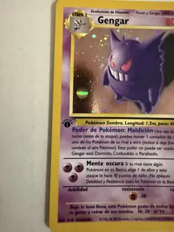 Gengar 5/62 - 1st Edition - Pokemon TCG Fossil Rare - HOLO Foil - SPANISH NM-LP - Image 3