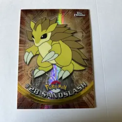 2000 Topps Chrome Pokemon: Sandslash #28 - LP - Image 1