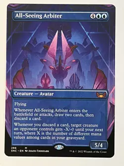 All-Seeing Arbiter (Borderless) Streets of New Capenna Non-Foil Regular MTG NM - Image 1