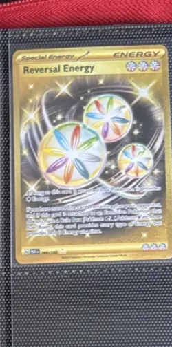 Reversal Energy 266/182 Gold Secret Rare Holo Pokemon 2023 Paradox Rift NM - Image 1