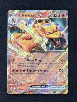 Pokemon Charizard ex 006/165 Holo Scarlet & Violet 151 EX Double Rare - Image 1