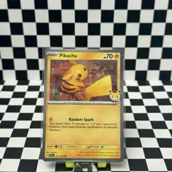 🌀 Pikachu 51/162 Stamped 2026 Pokemon Day 30th Anniversary Promo Pika - Image 1