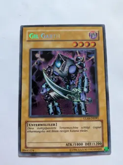 Yugioh GERMAN Gil Garth GLAS-EN091 DE091 Secret Rare Unlimited MP - Image 1