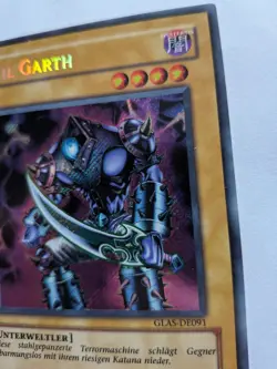 Yugioh GERMAN Gil Garth GLAS-EN091 DE091 Secret Rare Unlimited MP - Image 2
