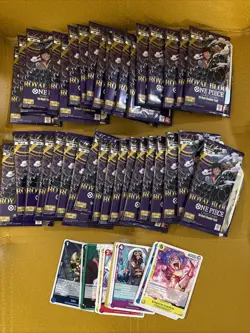 One Piece TCG (425) Card Bulk Lot (Mix of English C/UC/SR/R/L) OP-10 Royal Blood - Image 1