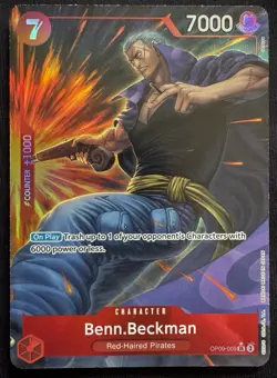 One Piece Benn.Beckman OP09-009 Parallel Emperors in the New World NM - Image 1