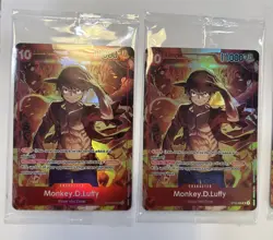 One Piece TCG Monkey.D.Luffy Treasure Booster ST10-006 SR Promo Lot of 3 - Image 2