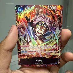 One Piece Koby EB04-044 Alt Parallel Foil English SR Alternate Art - Image 1