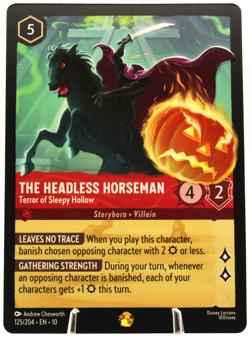 The Headless Horseman Terror of Sleepy Hollow Lorcana Whispers 125/204 - Image 2