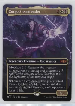 Zurgo Stormrender (Borderless) Magic: Tarkir: Dragonstorm Commander #0010 - Image 1