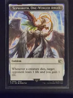 Emblem - Sephiroth, One-Winged Angel Robot Warrior Double-Sided Token Final... - Image 1