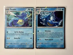 Pokemon Card Lot - X2 Seadra And Kingdra Cosmos Holo Cards - A29 - Image 1