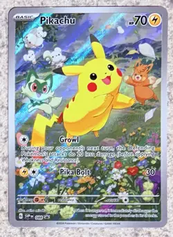 Pokemon TCG Pikachu SVP088 Black Star Promo Paldea Adventure Chest - Image 1