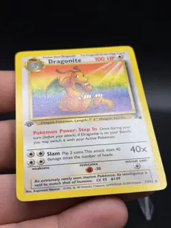 Pokemon Dragonite Fossil Holo Rare Unlimited 19/62 NM/LP GK3 - Image 3