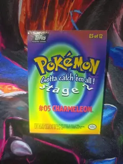 Charmeleon [Foil] #E5 Pokemon 1999 Topps Movie Evolution LP - Image 2
