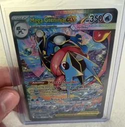 Pokemon TCG Chaos Rising Mega Greninja ex SIR 116/086 Mint - Image 1