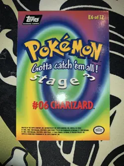 1999 Topps Pokemon Movie Edition Charizard #6 #E6 Blue Label - 195 💎NM💎 - Image 2