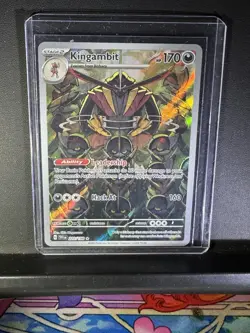 Pokemon TCG Kingambit 220/198 Scarlet & Violet Base Illustration Rare Holo NM - Image 1