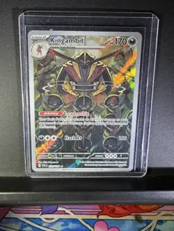 Pokemon TCG Kingambit 220/198 Scarlet & Violet Base Illustration Rare Holo NM - Image 2