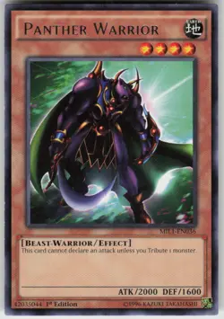 PANTHER WARRIOR RARE YU-GI-OH LIGHTLY PLAYED - Image 1