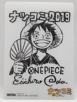 One Piece Summer Comics Fair 2019 Signed Colored Paper Style Mini Underlay Japan - Image 1