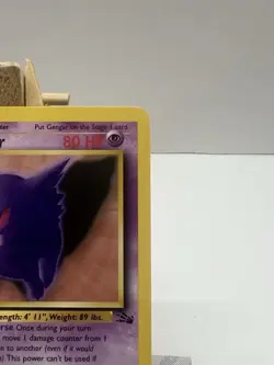 Gengar Fossil Rare Unlimited 20/62 Vintage Pokemon TCG Card WOTC Non Holo LP+ - Image 2