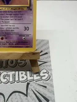 Gengar Fossil Rare Unlimited 20/62 Vintage Pokemon TCG Card WOTC Non Holo LP+ - Image 3