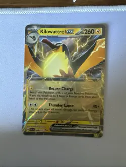 Pokemon TCG Kilowattrel EX Card 068/191 Surging Sparks Double Rare NM Card - Image 1