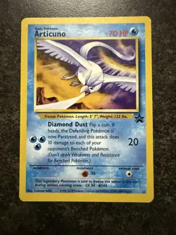 1X Pokemon Card Legendary Articuno #22 Vintage 1998 Black Star Promo WOTC - Image 1