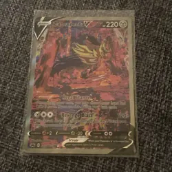 Pokemon TCG Zamazenta v Crown Zenith Galarian Gallery Ultra Rare Card GG54/GG70 - Image 3
