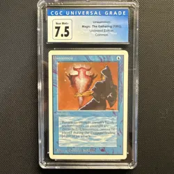 Unsummon Magic: Unlimited Edition CGC 7.5 1993. Graded Magic Card. - Image 1