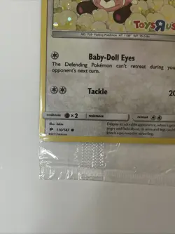 Stufful - (Toys R Us) 110/147 Holo SEALED PROMO Full Art Pokemon Card #8 - Image 4