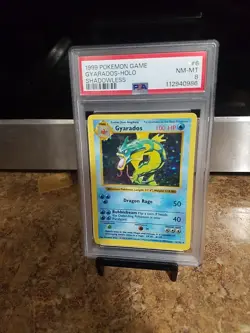 1999 Pokemon Game Gyarados Holo Shadowless Psa 8 - Image 1