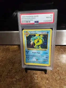 1999 Pokemon Game Gyarados Holo Shadowless Psa 8 - Image 2